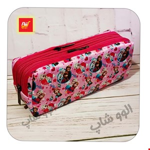 جامدادی سه زیپ برزنتی دخترانه طرح فروزان 