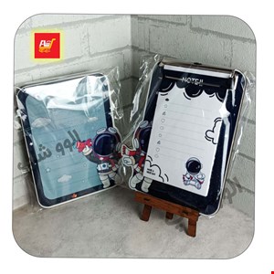 تخته شاسی و نوت دفترچه ای فضانورد پشت وایت برد سایز A5