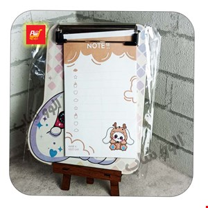 تخته شاسی و نوت دفترچه ای کرومی و ملودی پشت وایت برد سایز A5