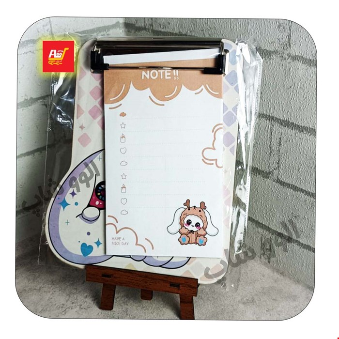 تخته شاسی و نوت دفترچه ای کرومی و ملودی پشت وایت برد سایز A5