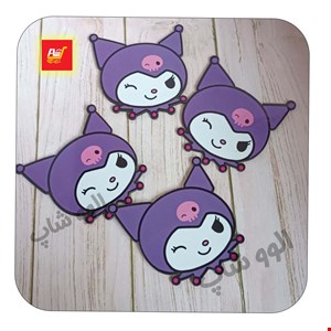 زیر ماگی کرومی چوبی 