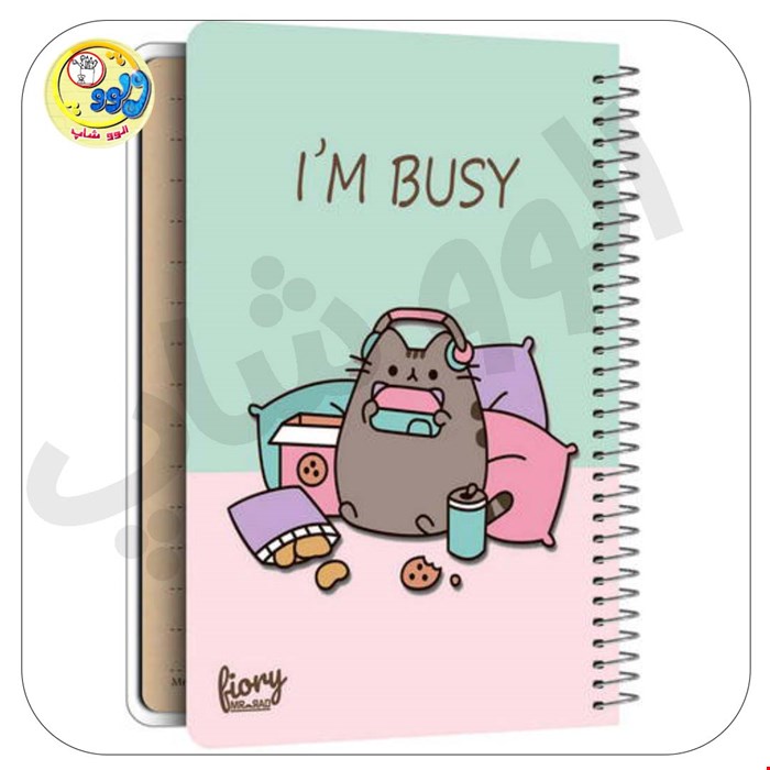 دفترچه یادداشت کرافت مدل گربه کیوت فانتزی چند رنگ 