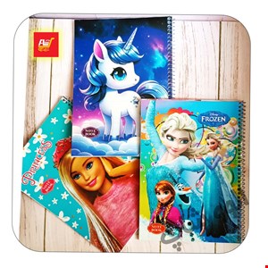 دفتر مشق سیمی خطی 50 برگ فانتزی دخترانه 