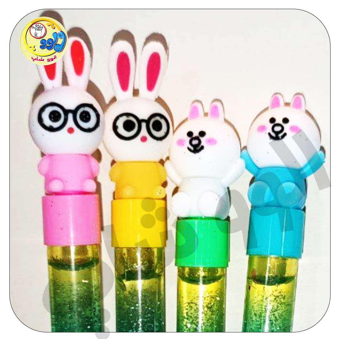 یک عدد روان نویس آکواریومی رنگی با سرمدادی خرگوش