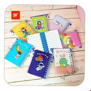 دفترچه یادداشت پاستلی سیمی 7*10