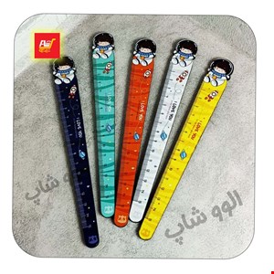 خط کش فضانورد چوبی فانتزی