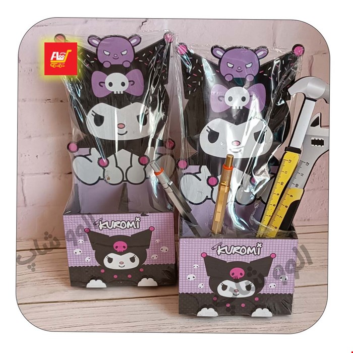 جاقلمی کرومی رومیزی ایستاده دو خانه