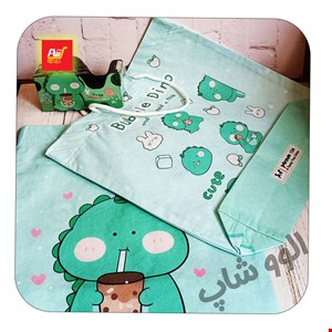 ساک و بگ هدیه دایناسور مهربون جنس پارچه مرغوب