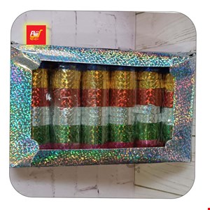 چسب واشی اکلیلی 2 متری چند رنگ - بسته 10 عددی