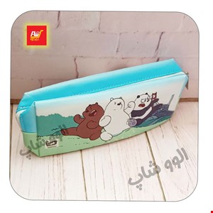 جامدادی خرس های کله فندقی تک زیپ مکعبی