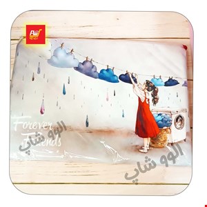 پوشه مخمل زیپ دار دختر بارانی A4