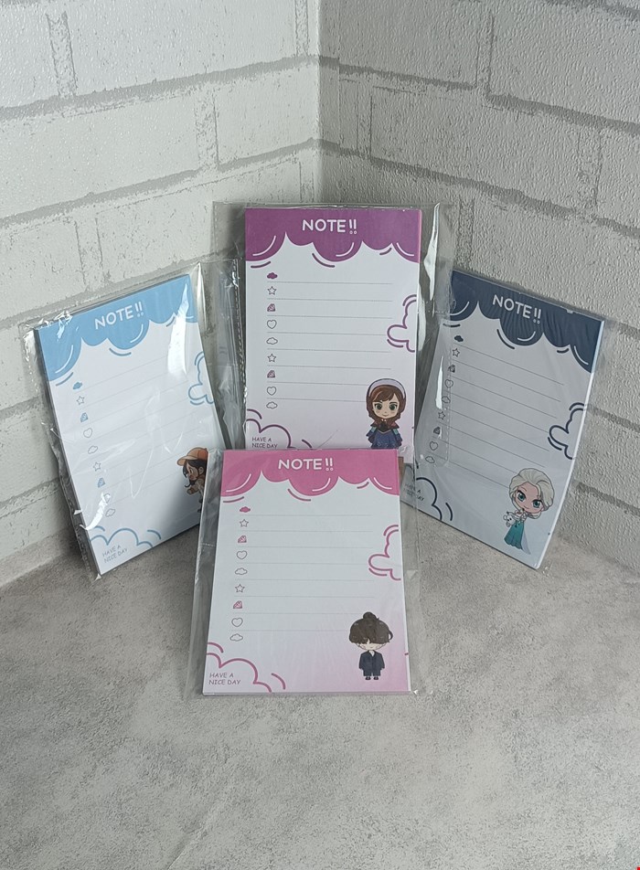 کاغذ یادداشت  استیک نوت طرح دخترانه 