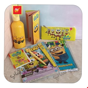 ست تحریر پسرانه باب اسفنجی شماره 3 - شامل 8