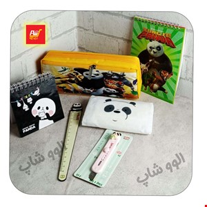 ست تحریر پسرانه خرس  پاندا شماره 4 شامل 11 تکه 6 تکه