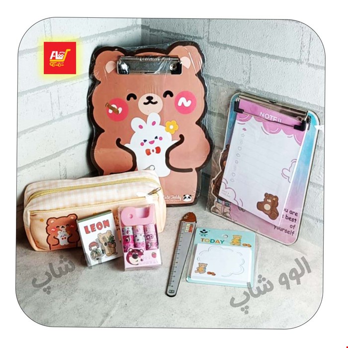 ست تحریر پسرانه خرس شماره 6 شامل 7 تکه 