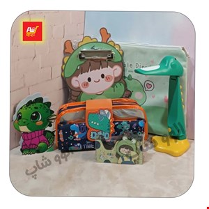 ست تحریر فانتزی دخترانه دایناسور شماره 2 - 6 تکه خاص