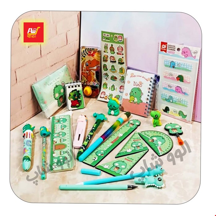 ست تحریر فانتزی پسرانه دایناسور شماره 5 - 24 تکه خاص