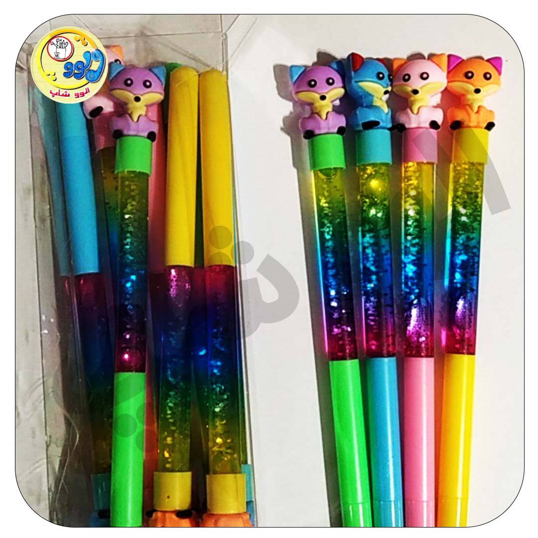 یک عدد روان نویس آکواریومی رنگی با سرمدادی روباه