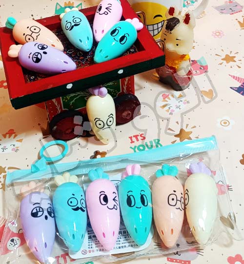 پک 6 عددی رنگی هایلایتر هویج