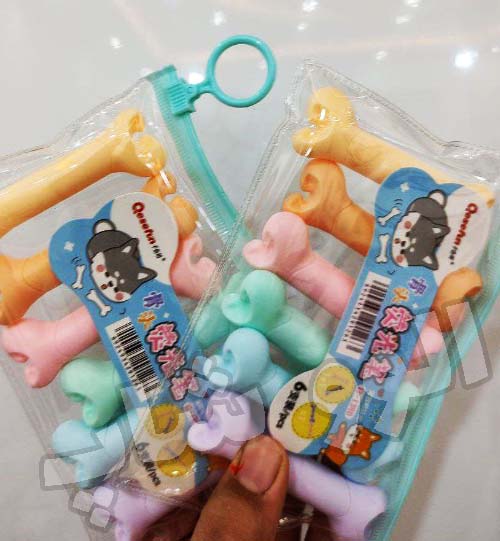 یک بسته 6 عددی رنگی طرح استخوان