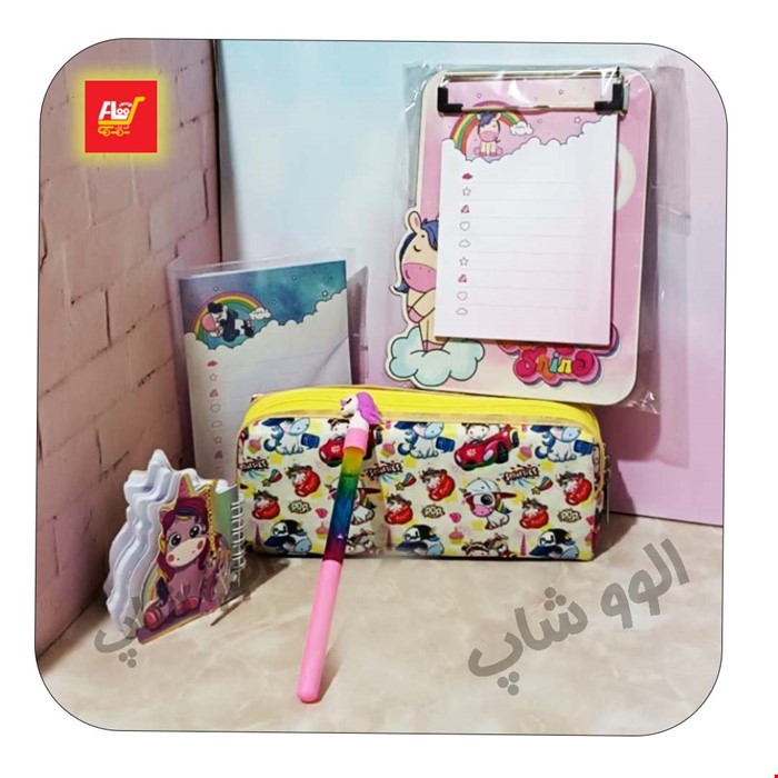 بسته ست هدیه تحریر فانتزی یونیکورن 10-شامل 5 تکه