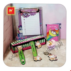 ست هدیه تحریر فانتزی یونیکورن 15 شامل 8 تکه