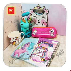 ست هدیه تحریر فانتزی یونیکورن 16 - شامل 6 تکه