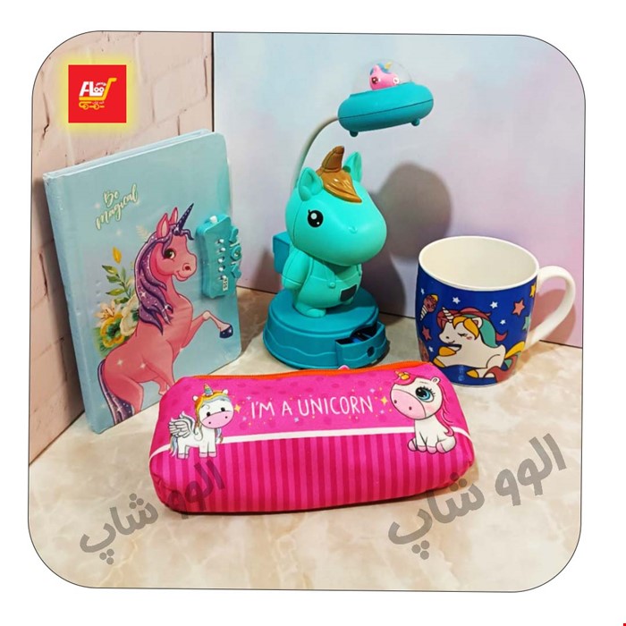 ست هدیه تحریر فانتزی یونیکورن 17 -شامل 4 تکه